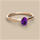 2 - Orla Oval Cut Amethyst Solitaire Engagement Ring 
