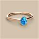 2 - Orla Oval Cut Blue Topaz Solitaire Engagement Ring 