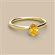 2 - Orla Oval Cut Citrine Solitaire Engagement Ring 