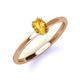 3 - Orla Oval Cut Citrine Solitaire Engagement Ring 