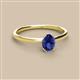 2 - Orla Oval Cut Iolite Solitaire Engagement Ring 