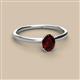 2 - Orla Oval Cut Red Garnet Solitaire Engagement Ring 