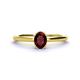 1 - Orla Oval Cut Red Garnet Solitaire Engagement Ring 