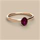 2 - Orla Oval Cut Rhodolite Garnet Solitaire Engagement Ring 