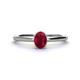 1 - Orla Oval Cut Ruby Solitaire Engagement Ring 