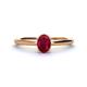 1 - Orla Oval Cut Ruby Solitaire Engagement Ring 