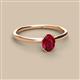 2 - Orla Oval Cut Ruby Solitaire Engagement Ring 