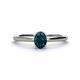 1 - Orla Oval Cut London Blue Topaz Solitaire Engagement Ring 
