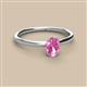 2 - Orla Oval Cut Pink Sapphire Solitaire Engagement Ring 