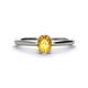 1 - Orla Oval Cut Citrine Solitaire Engagement Ring 
