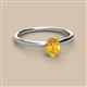 2 - Orla Oval Cut Citrine Solitaire Engagement Ring 