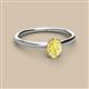 2 - Orla Oval Cut Yellow Sapphire Solitaire Engagement Ring 