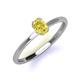 3 - Orla Oval Cut Yellow Sapphire Solitaire Engagement Ring 