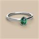 2 - Orla Oval Cut Lab Created Alexandrite Solitaire Engagement Ring 