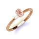 3 - Orla Oval Cut Morganite Solitaire Engagement Ring 