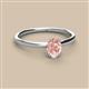2 - Orla Oval Cut Morganite Solitaire Engagement Ring 