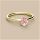2 - Orla Oval Cut Morganite Solitaire Engagement Ring 