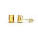 1 - Alina Emerald Cut Citrine (7x5mm) Solitaire Stud Earrings 