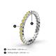 4 - Zhuri 2.00 mm Yellow Diamond Eternity Band 