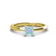1 - Zelda Princess Cut 5.5mm Aquamarine Solitaire Engagement Ring 