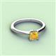 2 - Zelda Princess Cut 5.5mm Citrine Solitaire Engagement Ring 