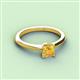 2 - Zelda Princess Cut 5.5mm Citrine Solitaire Engagement Ring 