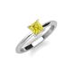 3 - Zelda Princess Cut 5.5mm Yellow Diamond Solitaire Engagement Ring 