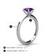 4 - Zelda Princess Cut 5.5mm Amethyst Solitaire Engagement Ring 