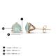 4 - Pema 5mm (0.70 ctw) Opal Martini Solitaire Stud Earrings 