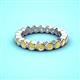 2 - Zhuri 2.70 mm Yellow Diamond Eternity Band 