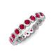 3 - Zhuri 2.70 mm Ruby Eternity Band 