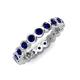 3 - Zhuri 2.70 mm Blue Sapphire Eternity Band 