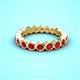 2 - Zhuri 2.70 mm Ruby Eternity Band 