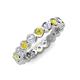 4 - Zhuri 2.70 mm Yellow and White Diamond Eternity Band 
