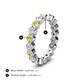 5 - Zhuri 2.70 mm Yellow and White Diamond Eternity Band 