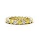 1 - Zhuri 2.70 mm Yellow and White Diamond Eternity Band 
