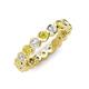 4 - Zhuri 2.70 mm Yellow and White Diamond Eternity Band 