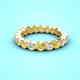 3 - Zhuri 2.70 mm Yellow and White Diamond Eternity Band 