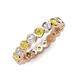 4 - Zhuri 2.70 mm Yellow and White Diamond Eternity Band 