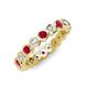 4 - Zhuri 2.70 mm Ruby and Diamond Eternity Band 