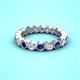 3 - Zhuri 2.70 mm Blue Sapphire and Diamond Eternity Band 