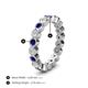 5 - Zhuri 2.70 mm Blue Sapphire and Diamond Eternity Band 