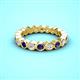 3 - Zhuri 2.70 mm Blue Sapphire and Diamond Eternity Band 