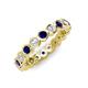 4 - Zhuri 2.70 mm Blue Sapphire and Diamond Eternity Band 