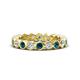 1 - Zhuri 2.70 mm Blue Diamond and White Lab Grown Diamond Eternity Band 