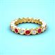 3 - Zhuri 2.70 mm Ruby and Lab Grown Diamond Eternity Band 