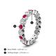 5 - Zhuri 2.70 mm Ruby and Lab Grown Diamond Eternity Band 