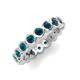 3 - Zhuri 3.00 mm Blue Diamond Eternity Band 