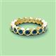 2 - Zhuri 3.00 mm Blue Diamond Eternity Band 