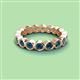 2 - Zhuri 3.00 mm Blue Diamond Eternity Band 
